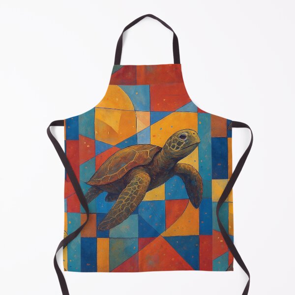 Item preview, A swimming Turtle - a Geometric illustration. designed and sold by GalleryKauffeld.