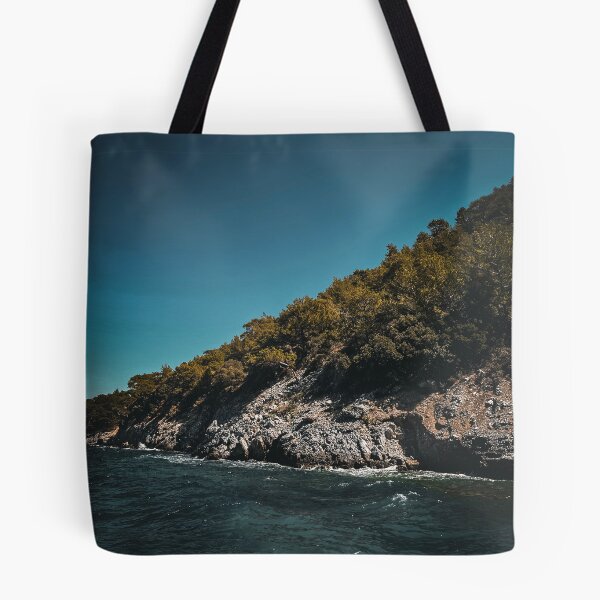 Item preview, Moody Ocean Coast Rocky Forest Island Coastal Landscape Photography designed and sold by wildsilencee.