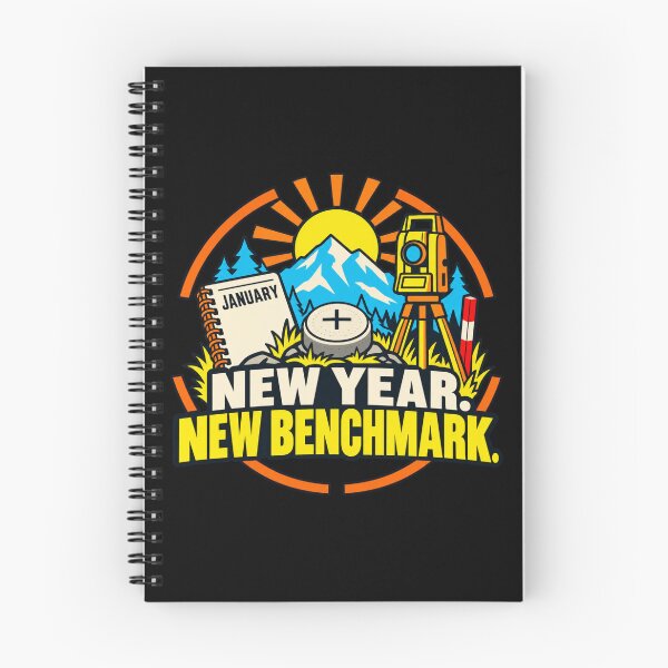 Item preview, New Year New Benchmark Land Surveying New Year Humor designed and sold by DreamLayerStudio.