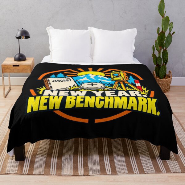 Item preview, New Year New Benchmark Land Surveying New Year Humor designed and sold by DreamLayerStudio.
