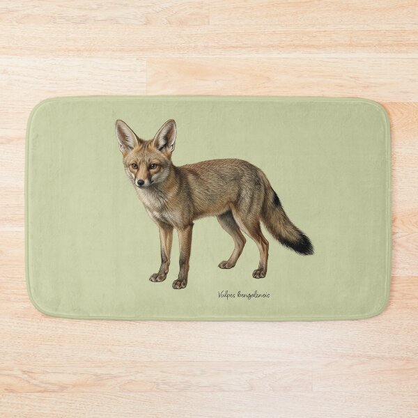 Item preview, Bengal Fox: The Arid Phantom Wildlife Illustration Print designed and sold by FreiherrPK.