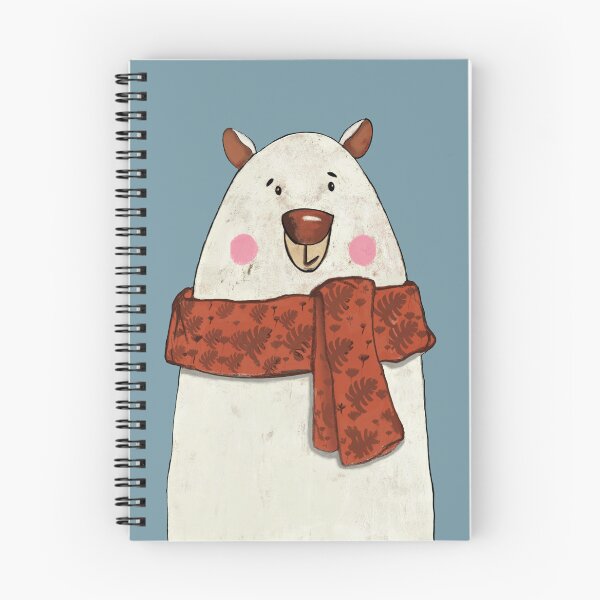 Item preview, Cute Hand-Drawn Polar Bear in a Red Scarf designed and sold by Almanzart.