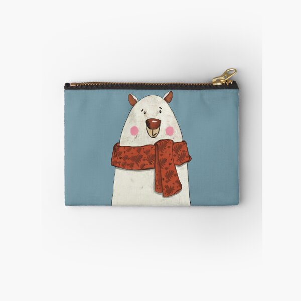 Item preview, Cute Hand-Drawn Polar Bear in a Red Scarf designed and sold by Almanzart.