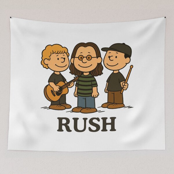 Item preview, Rush Band Cartoon designed and sold by harnealaz.