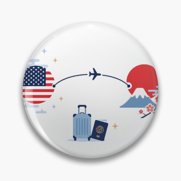 Item preview, USA to Japan Flight | Japanese Design designed and sold by JapanMemoir.