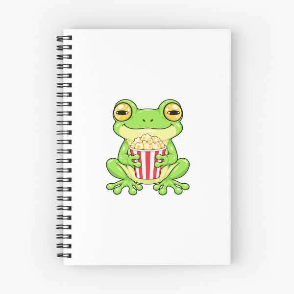 Item preview, Cute Kawaii Frog With Popcorn designed and sold by Eternalski.