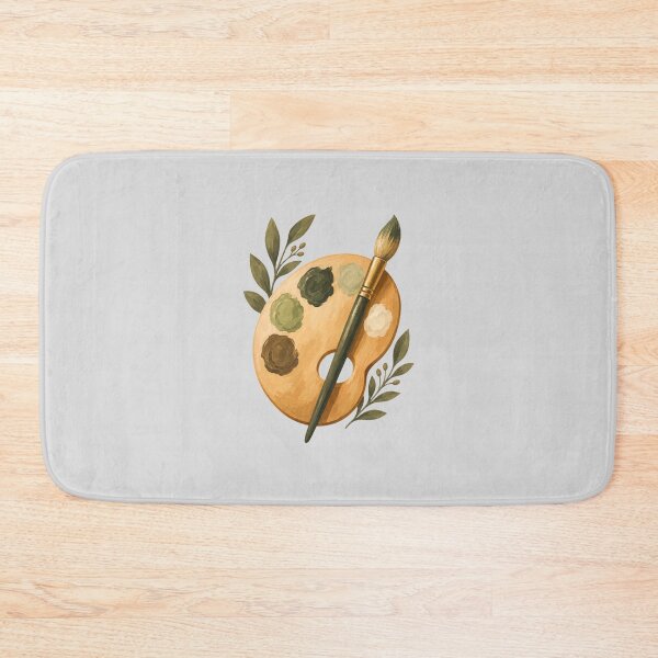 Item preview, Botanical Artist Palette and Paintbrush designed and sold by hattie's.