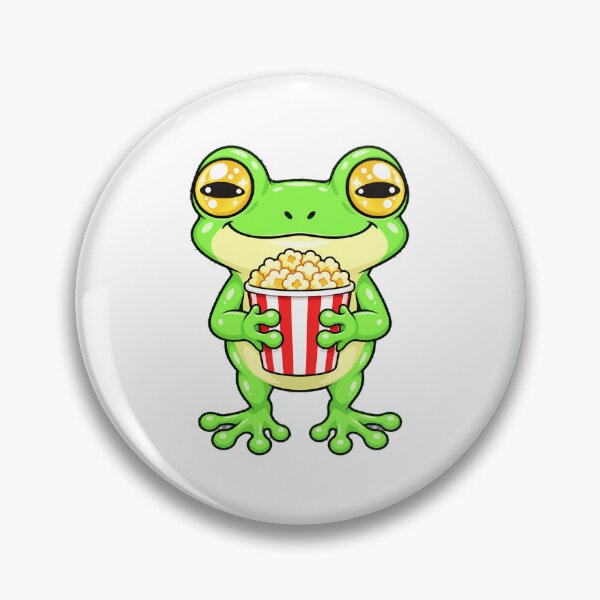 Item preview, Cute Kawaii Frog With Popcorn designed and sold by Eternalski.