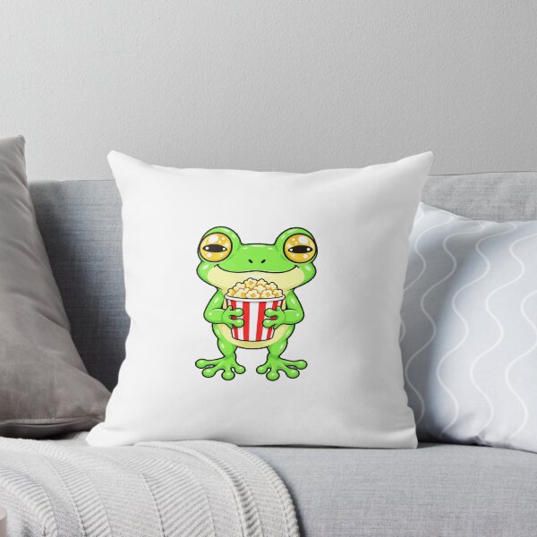 Item preview, Cute Kawaii Frog With Popcorn designed and sold by Eternalski.