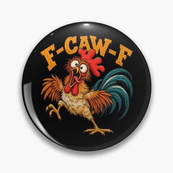 Item preview, F-CAW-F Funny Screaming Rooster Retro Chicken designed and sold by will freed18.