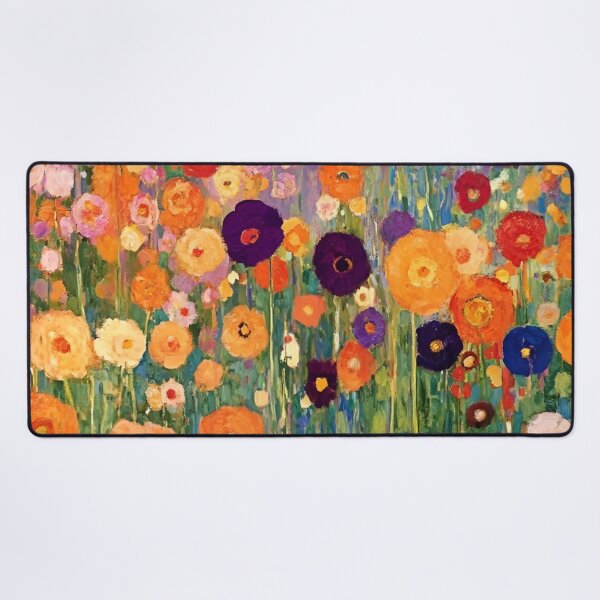 Item preview, Gustav Klimt Flower Garden Vivid Seamless Flowers Vintage Floral Patterns Digital Art Illustration designed and sold by Matt_Smith.