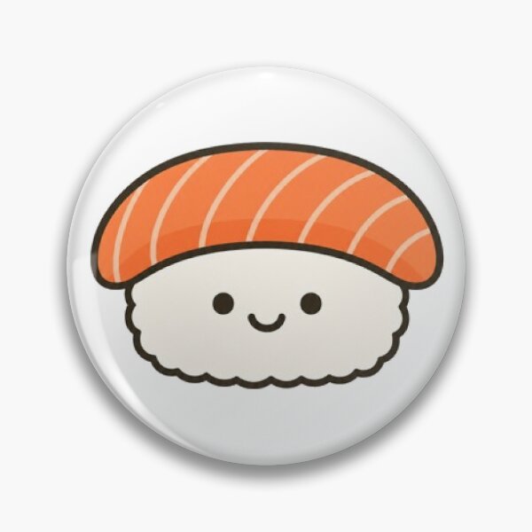 Item preview, Cute Kawaii Salmon Nigiri Sushi designed and sold by vekotpu.