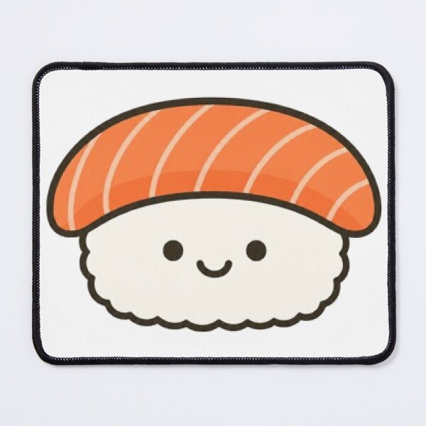 Item preview, Cute Kawaii Salmon Nigiri Sushi designed and sold by vekotpu.