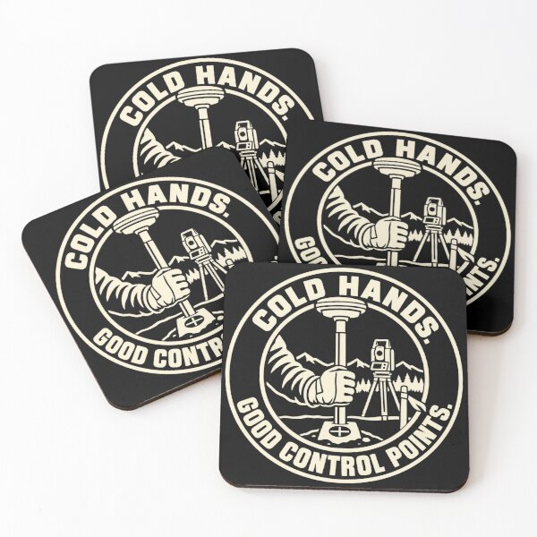 Item preview, Cold Hands Good Control Points Survey Crew Winter Humor designed and sold by DreamLayerStudio.
