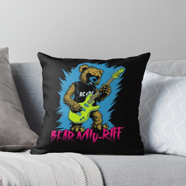 Item preview, Funny Rocker Bear Electric Guitar Neon Music Graphic designed and sold by OnfroiBeaulac.