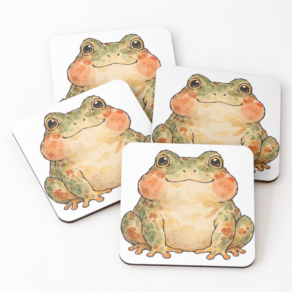 Item preview, Cute Chubby Frog with Puffed Cheeks Watercolor designed and sold by Jessie's Palette.