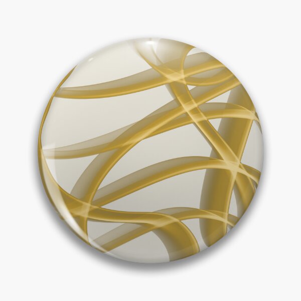 Item preview, Abstract Line Art Swirl - Gold Ocher Cream designed and sold by CaramelCo.