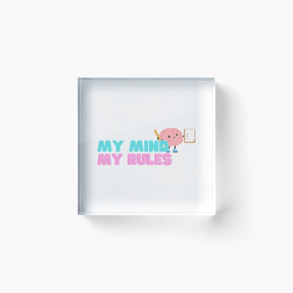 Item preview, Mi mente, mis reglas. Neurodiversidad. Pensamiento independiente. Diseño. designed and sold by colsenboden.