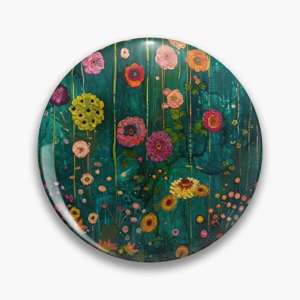 Item preview, Gustav Klimt Flower Garden Vivid Seamless Flowers Vintage Floral Patterns Digital Art Illustration designed and sold by Matt_Smith.