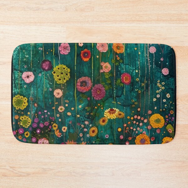 Item preview, Gustav Klimt Flower Garden Vivid Seamless Flowers Vintage Floral Patterns Digital Art Illustration designed and sold by Matt_Smith.