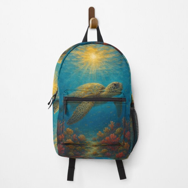 Item preview, Sea Turtle Painting – Swimming in the Ocean Wildlife Art designed and sold by GalleryKauffeld.