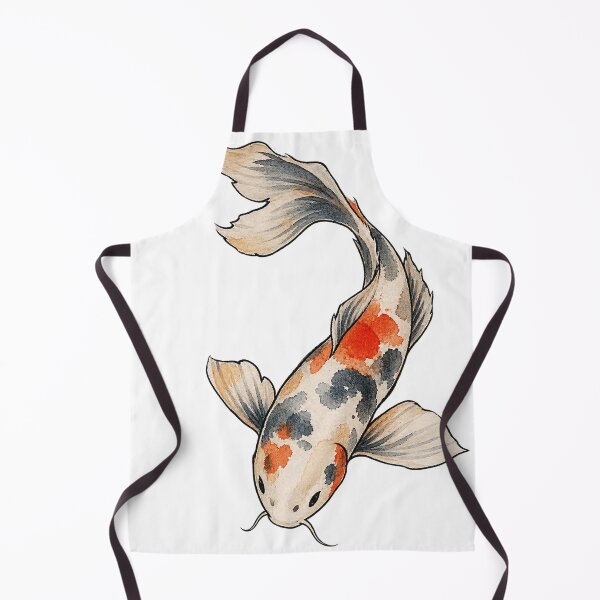 Item preview, Graceful S Shaped Koi Fish in Japanese Watercolor designed and sold by Jessie's Palette.