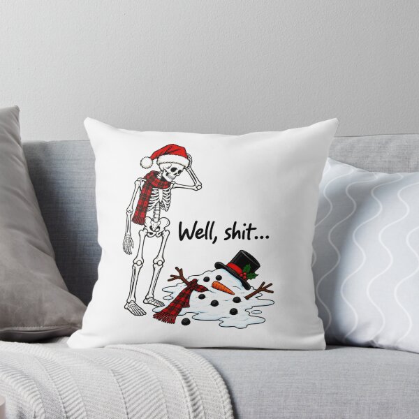 Item preview, Funny Skeleton Melted Snowman designed and sold by RosalienNoah.