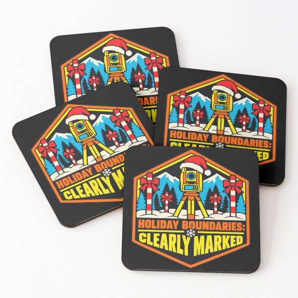 Item preview, Holiday Boundaries Clearly Marked Land Surveyor Christmas designed and sold by DreamLayerStudio.