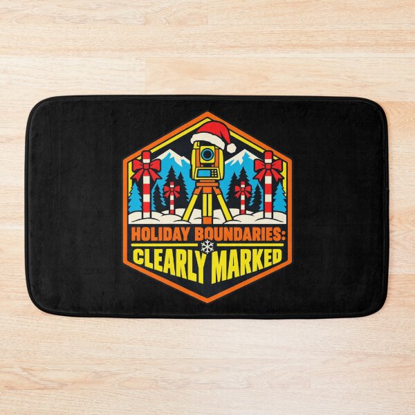 Item preview, Holiday Boundaries Clearly Marked Land Surveyor Christmas designed and sold by DreamLayerStudio.