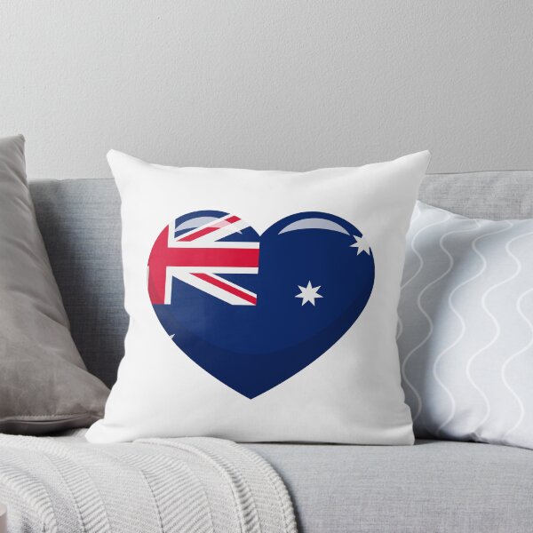 Item preview, Australian Flag Heart / I Love Australia (On White) designed and sold by STUDIO-72.