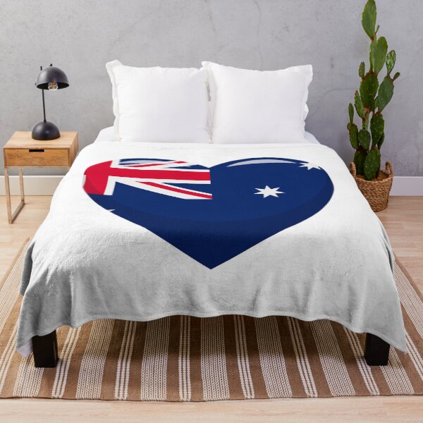 Item preview, Australian Flag Heart / I Love Australia (On White) designed and sold by STUDIO-72.