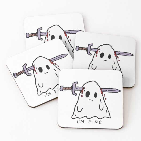 Item preview, I’m Fine Ghost Halloween designed and sold by MonkiFlipp.