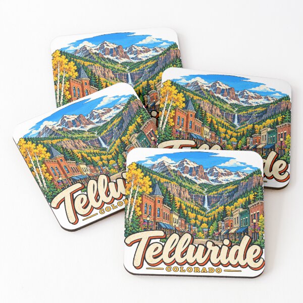 Item preview, Hand Drawn Telluride Colorado Travel Souvenir Landmark Gift designed and sold by MichaeIRellov.