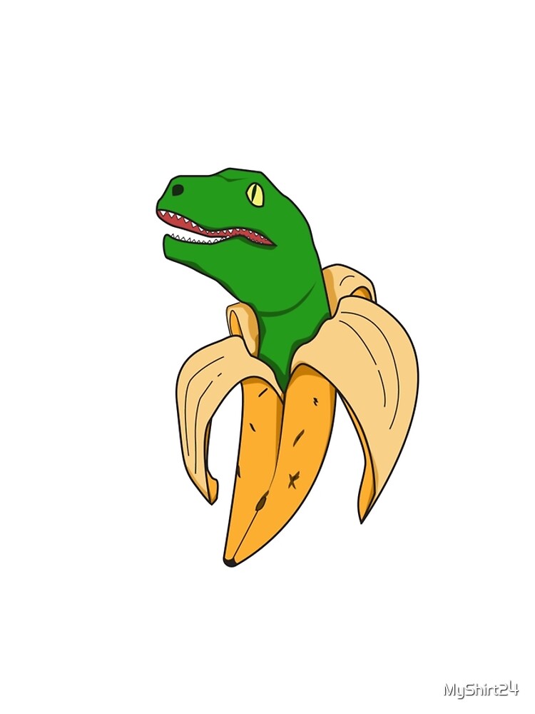 dinosaur with banana head