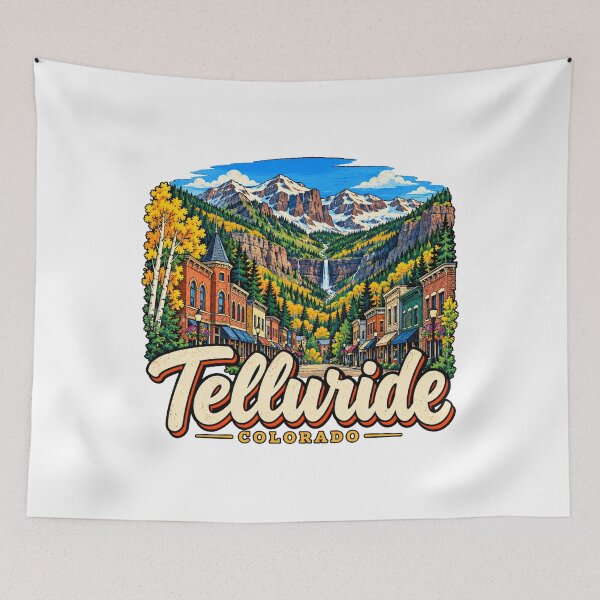 Item preview, Hand Drawn Telluride Colorado Travel Souvenir Landmark Gift designed and sold by MichaeIRellov.