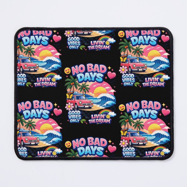 Item preview, No Bad Days Summer Vibes Retro Beach Trip designed and sold by InterStore78.