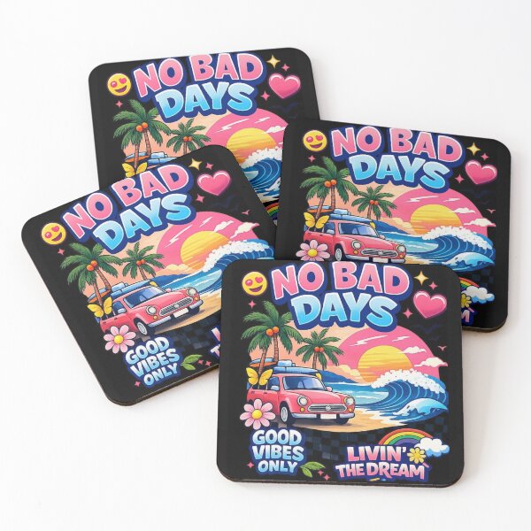 Item preview, No Bad Days Summer Vibes Retro Beach Trip designed and sold by InterStore78.