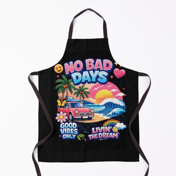 Item preview, No Bad Days Summer Vibes Retro Beach Trip designed and sold by InterStore78.