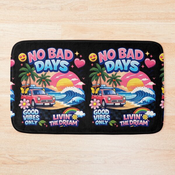Item preview, No Bad Days Summer Vibes Retro Beach Trip designed and sold by InterStore78.