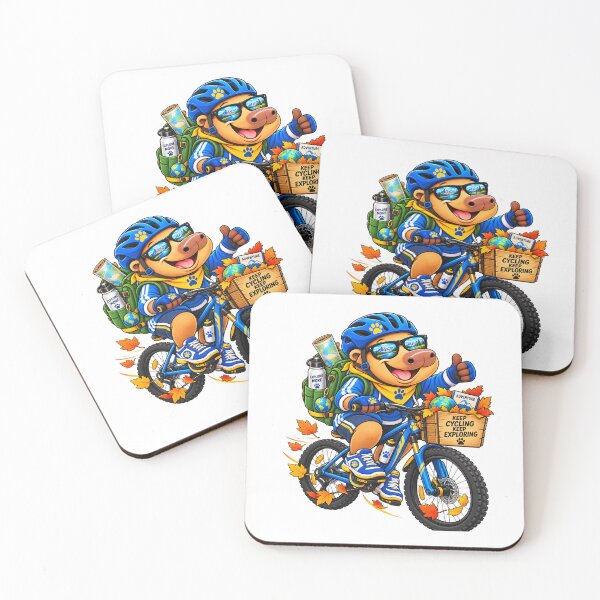 Item preview, Cute Cycling Capybara – Keep Cycling Keep Exploring Adventure designed and sold by CapybaraTravels.