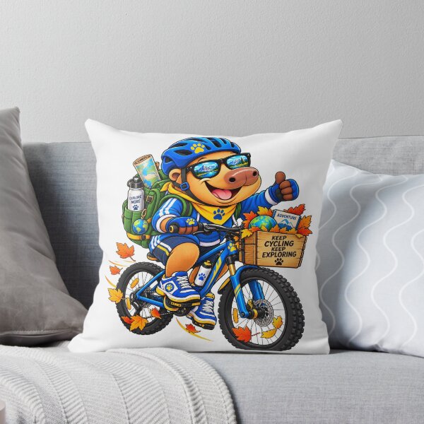 Item preview, Cute Cycling Capybara – Keep Cycling Keep Exploring Adventure designed and sold by CapybaraTravels.