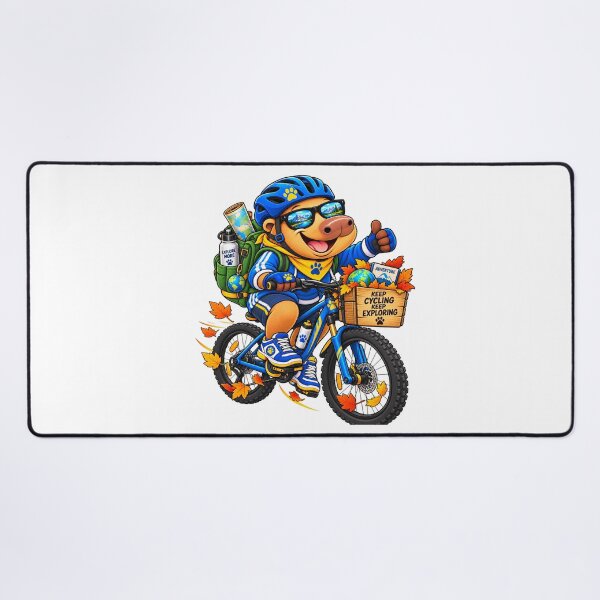 Item preview, Cute Cycling Capybara – Keep Cycling Keep Exploring Adventure designed and sold by CapybaraTravels.