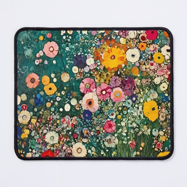 Item preview, Gustav Klimt Flower Garden Vivid Seamless Flowers Vintage Floral Patterns Digital Art Illustration designed and sold by Matt_Smith.