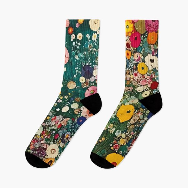 Item preview, Gustav Klimt Flower Garden Vivid Seamless Flowers Vintage Floral Patterns Digital Art Illustration designed and sold by Matt_Smith.