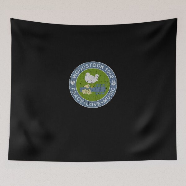 Item preview, Retro 1969 Peace Love Music Dove Circle Badge designed and sold by OnfroiBeaulac.