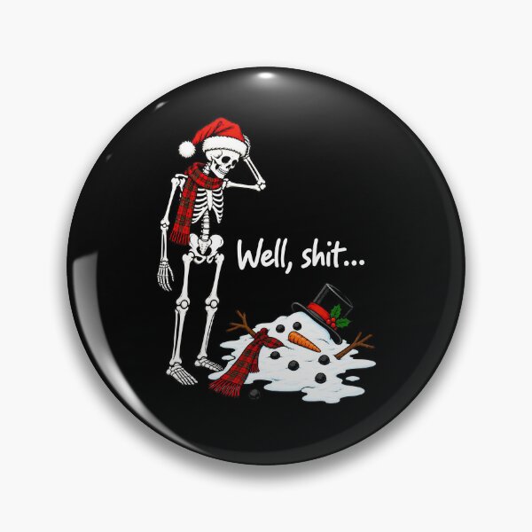 Item preview, Funny Skeleton Melted Snowman designed and sold by RosalienNoah.