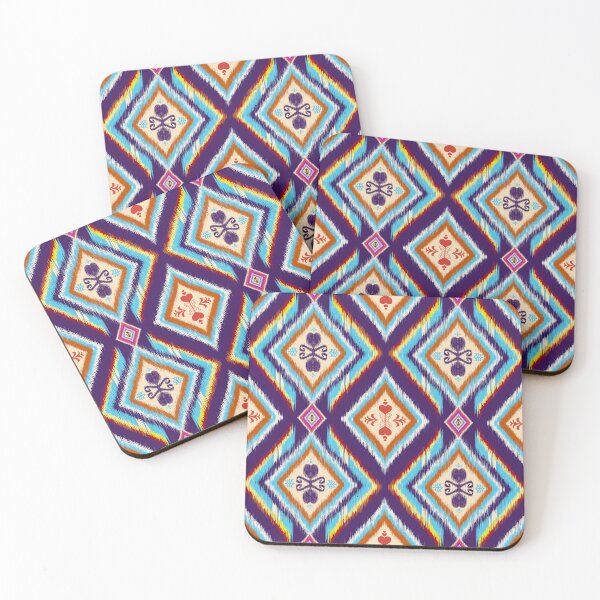 Item preview, Abstract geometric ikat pattern seamless designed and sold by Aesthetic shapes design.