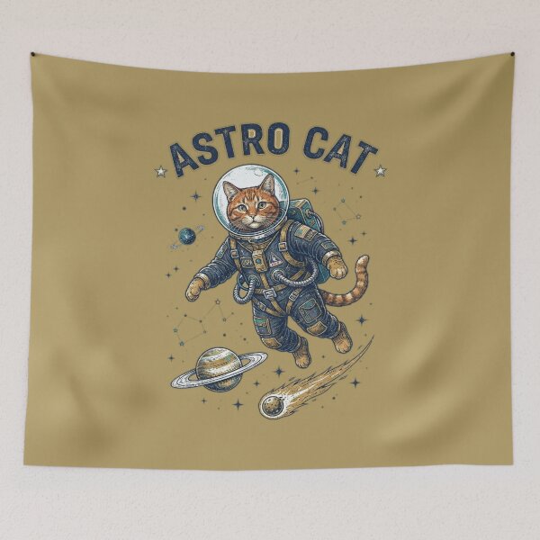 Item preview, Astro Cat Funny Space Cat designed and sold by FurRealStudioCo.