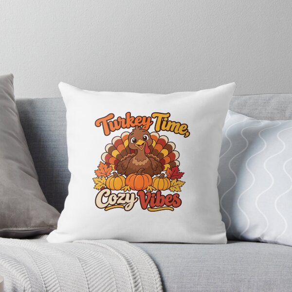 Item preview, Cute Turkey and Pumpkin Thanksgiving Fall Graphic designed and sold by narinzoon.