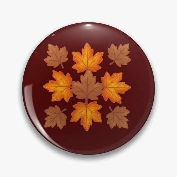 Item preview, Autumn Leaves Pattern on Dark Burgundy Background designed and sold by ​Jyoti Digital Artist.